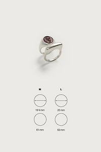 PACK OF 2 MIXED METAL RINGS