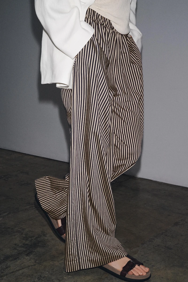 ZW COLLECTION STRIPED FLOWY PANTS