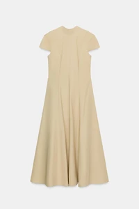 ROBE MI-LONGUE GABARDINE