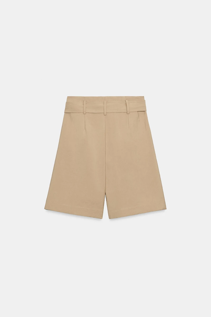 TIE-BELT SHORTS