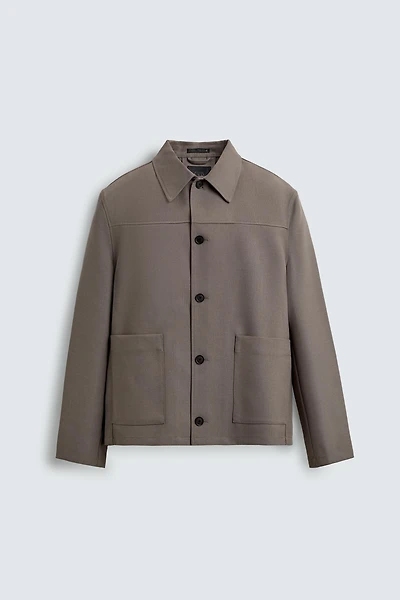 RELAXED FIT POCKET OVERSHIRT