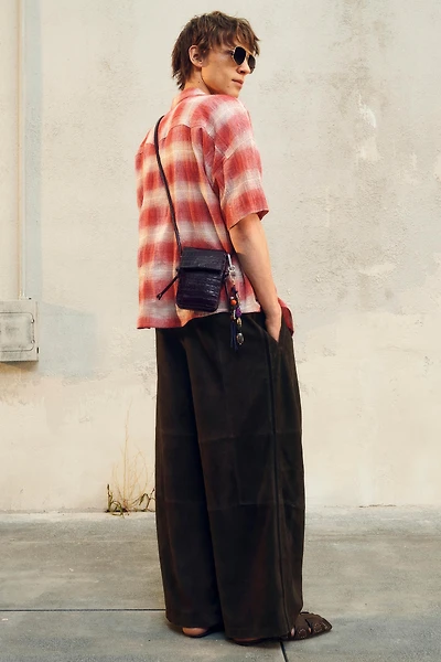 LIMITED EDITION EMBOSSED LEATHER CROSSBODY BAG