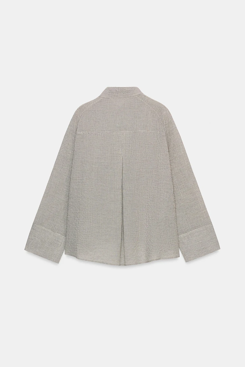 ZW COLLECTION ASYMMETRIC BUTTON-UP SHIRT