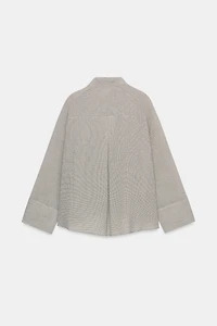 ZW COLLECTION ASYMMETRIC BUTTON-UP SHIRT