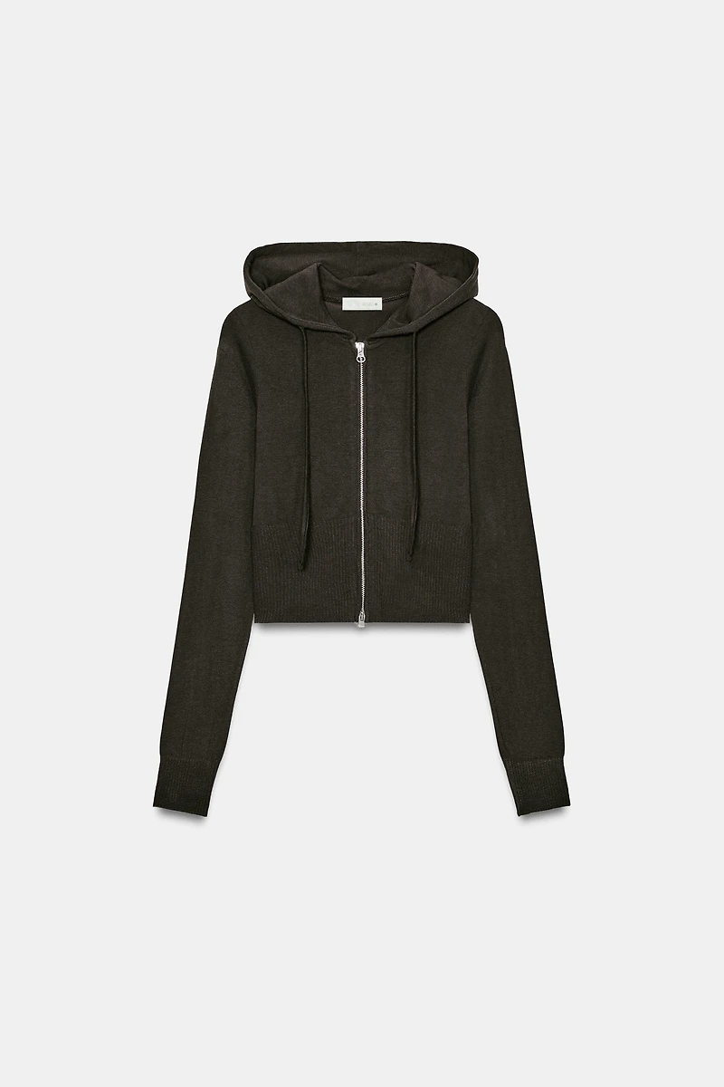 SEAMLESS CROPPED SWEATSHIRT