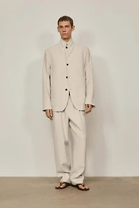 100% linen suit blazer with pocket details - LIMITED EDITION