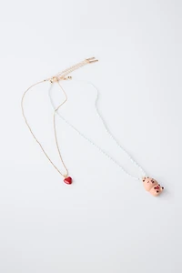 PACK OF TWO CAPYBARA CAPYFUN © BEAD NECKLACES