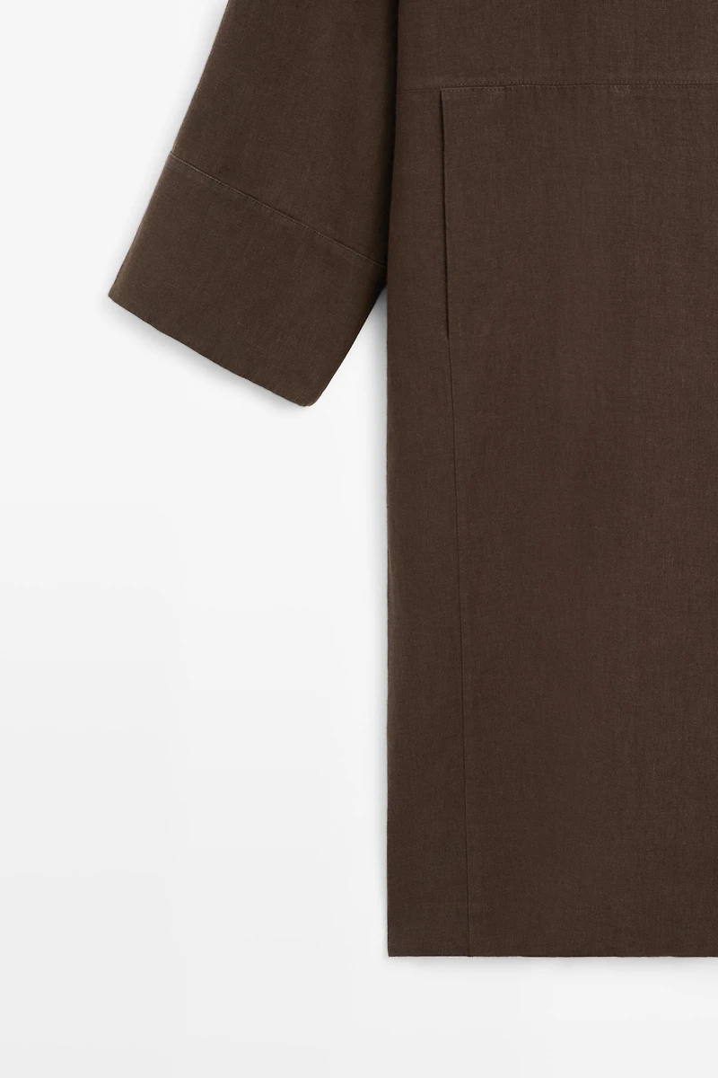 Trench-coat 100 % lin