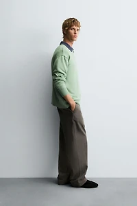 REVERSE EFFECT COTTON SWEATER
