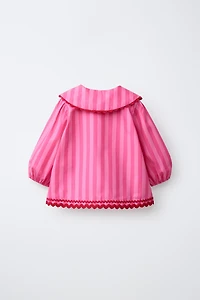 STRIPED AND RICKRACK SHIRT
