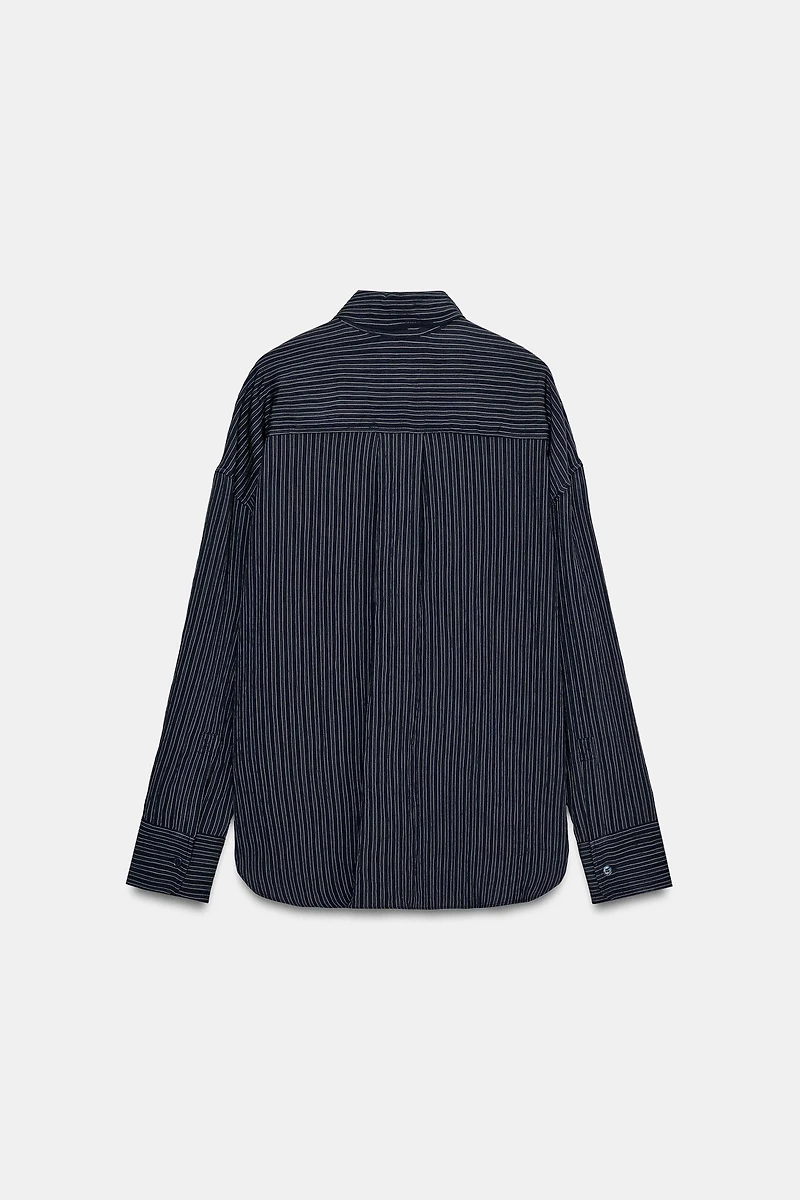 ZW COLLECTION FLOWY STRIPED SHIRT
