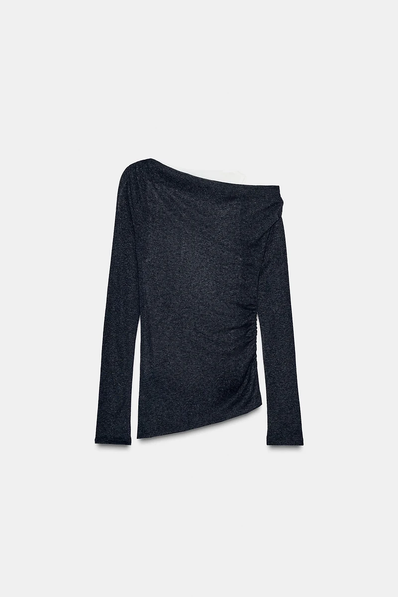 ASYMMETRIC DOUBLE EFFECT T-SHIRT