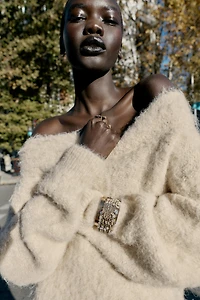 BRACELET RIGIDE BIMATIÈRE PAILLETTES