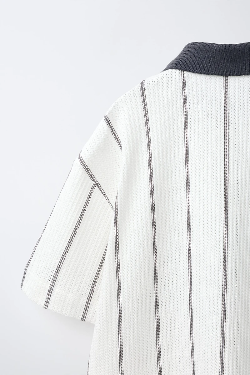 STRIPED KNIT SHIRT