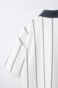 STRIPED KNIT SHIRT