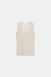 WOOL BLEND SLEEVELESS TOP