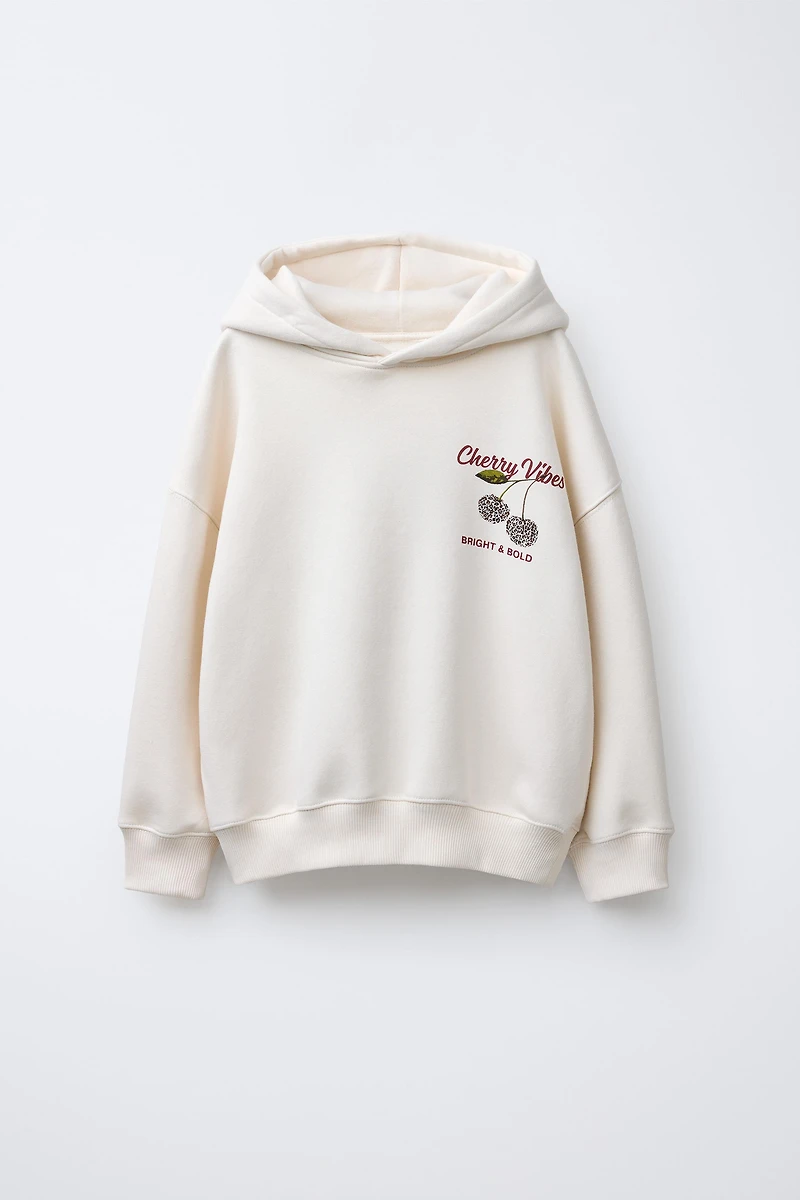 CHERRY PRINT SWEATSHIRT