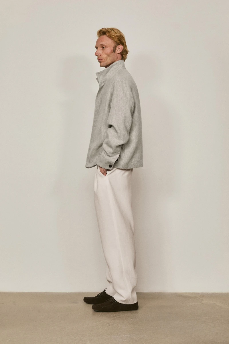 Total look linen bomber jacket - LIMITED EDITION