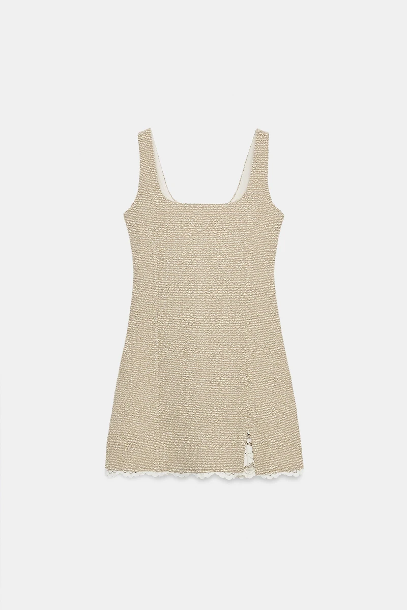 SHORT TEXTURED DRESS