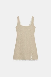 SHORT TEXTURED DRESS