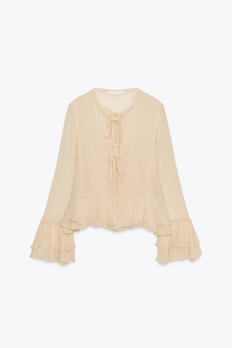 ZW COLLECTION RUFFLED SHIRT