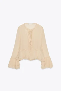 ZW COLLECTION RUFFLED SHIRT