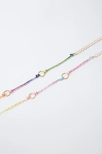 TWO-PACK OF INTERCHANGEABLE CHARM BRACELETS