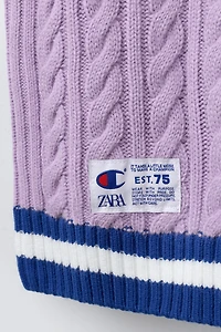 GILET EN MAILLE CHAMPION ® X ZARA