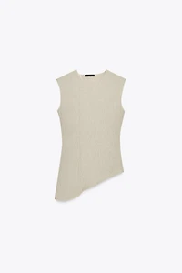 TOP ASYMÉTRIQUE TEXTURÉ