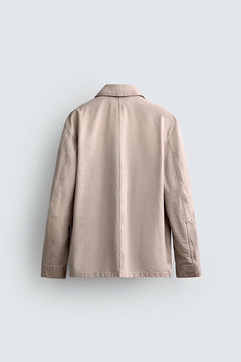 WASHED REGULAR FIT POCKET JACKET