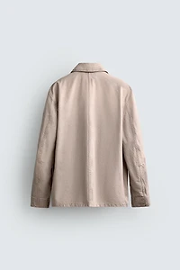 WASHED REGULAR FIT POCKET JACKET