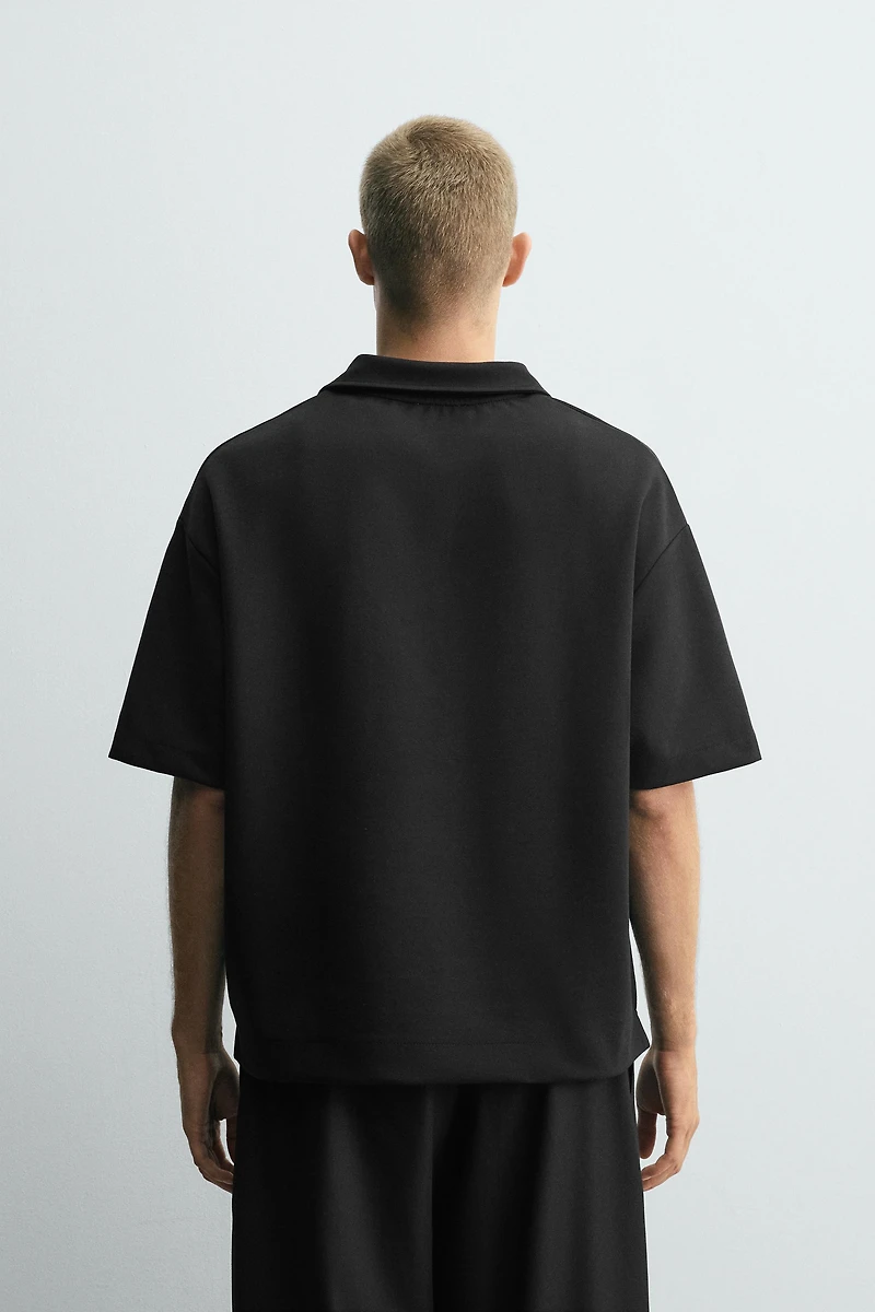 INTERLOCK ZIP POLO SHIRT