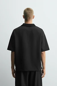 INTERLOCK ZIP POLO SHIRT