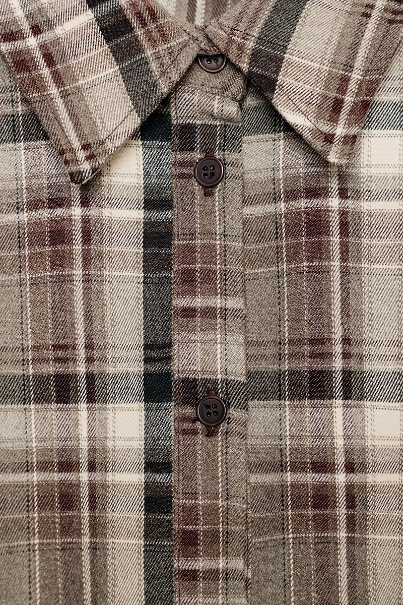 CHEMISE CINTRÉE À CARREAUX