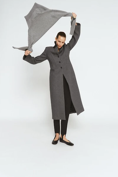 FITTED COAT WITH MANTECO WOOL ZW COLLECTION LIMITED EDITION