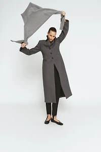 FITTED COAT WITH MANTECO WOOL ZW COLLECTION LIMITED EDITION