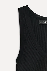 RIB KNIT SLEEVELESS TOP 50TH ANNIVERSARY
