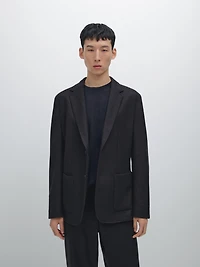 Veste de costume en laine mélangée