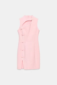ROBE COURTE À BRANDEBOURGS