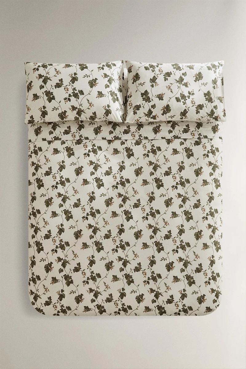LEAF PRINT DUVET COVER
