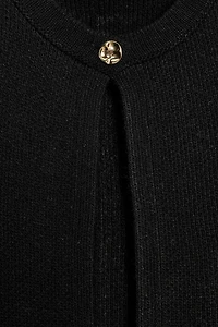 FRINGED KNIT CARDIGAN