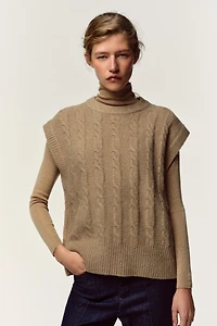 WOOL BLEND HIGH NECK JUMPER
