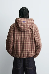 CHECKERED HOODIE JACKET