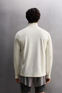 T-SHIRT TECHNIQUE COL ZIPPÉ