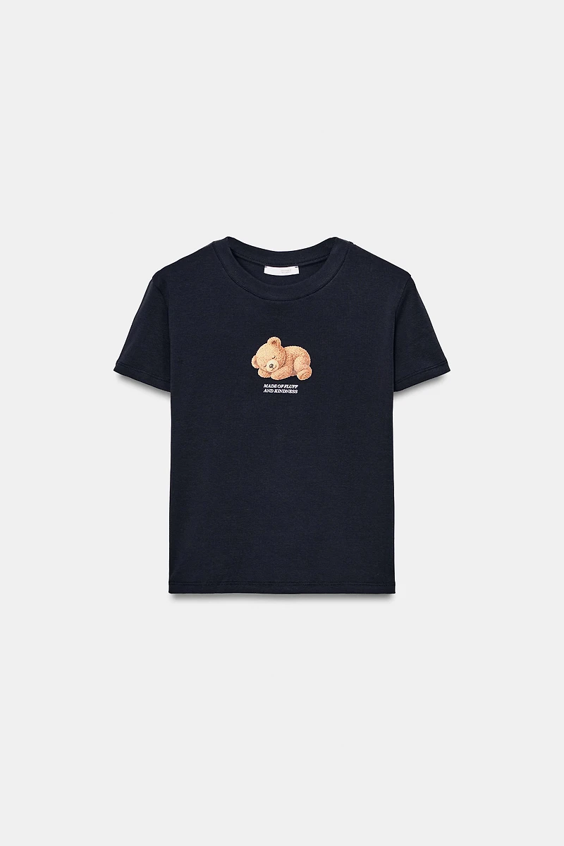 T-SHIRT OURS À MANCHES COURTES