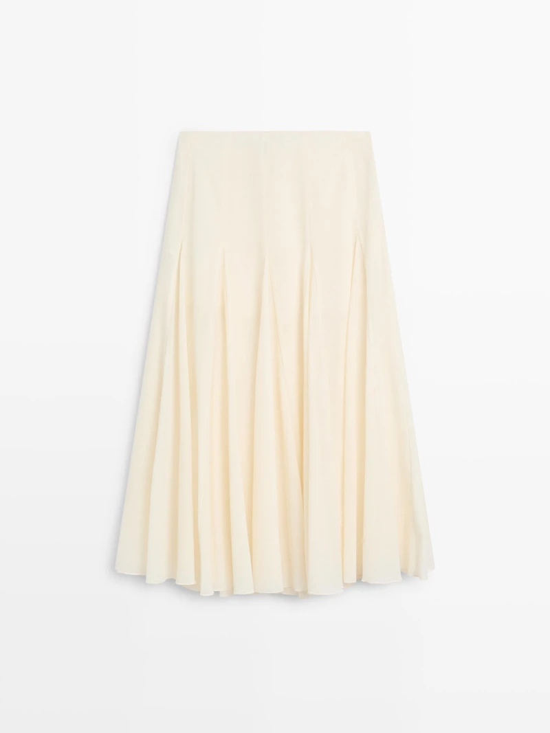Jupe midi fluide ample - STUDIO