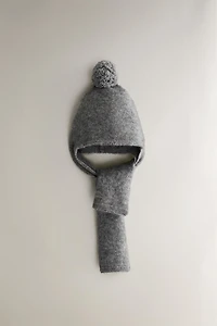CASHMERE SCARF HAT
