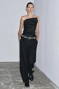 WIDE LEG PLEATED PANTS ZW COLLECTION