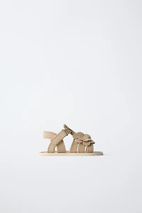 FLORAL LEATHER SANDALS