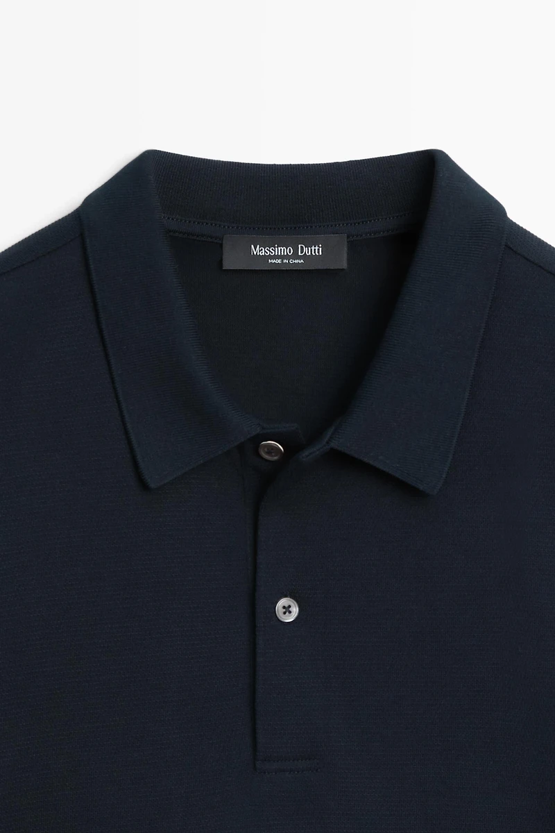 100% cotton structured polo shirt